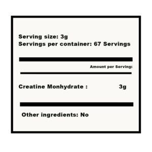 GSN - Creatine Monohydrate | 200g - Image 2