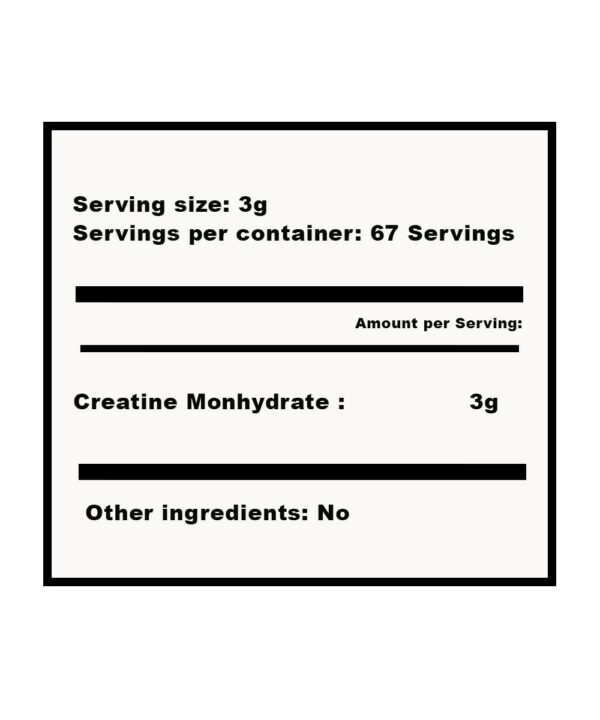 GSN - Creatine Monohydrate | 200g - Image 2
