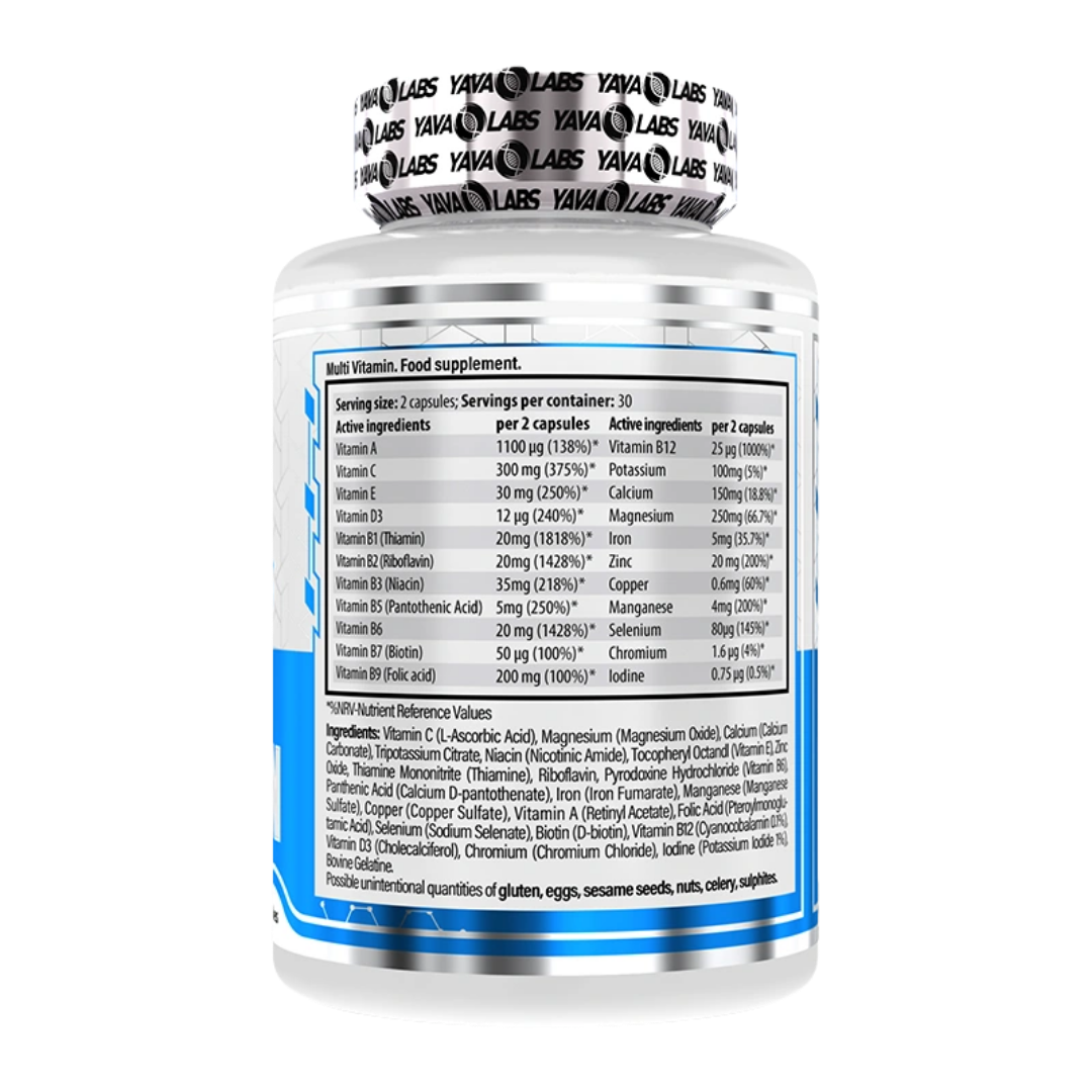 MULTIVITAMIN 60 CAPSULES | Yava Labs - Image 2