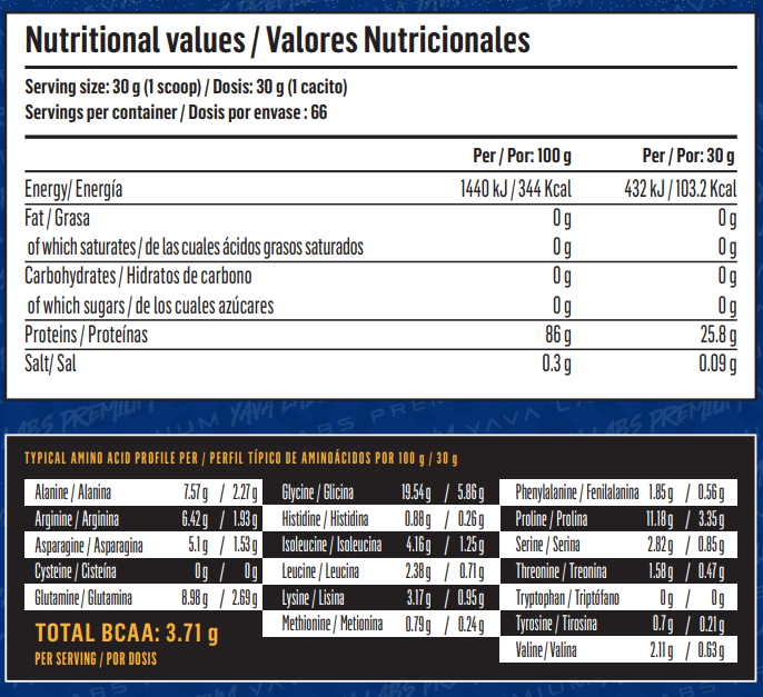 BEEF PROTEIN 2KG | Yava Labs - Image 2