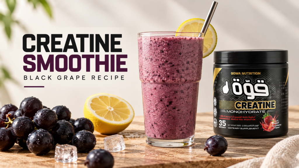 Smoothie à la créatine au raisin noir : la recette en 4 ingrédients