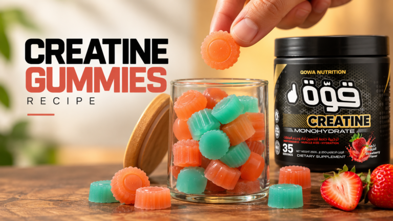 Gummies à la créatine maison avec la créatine Qowa