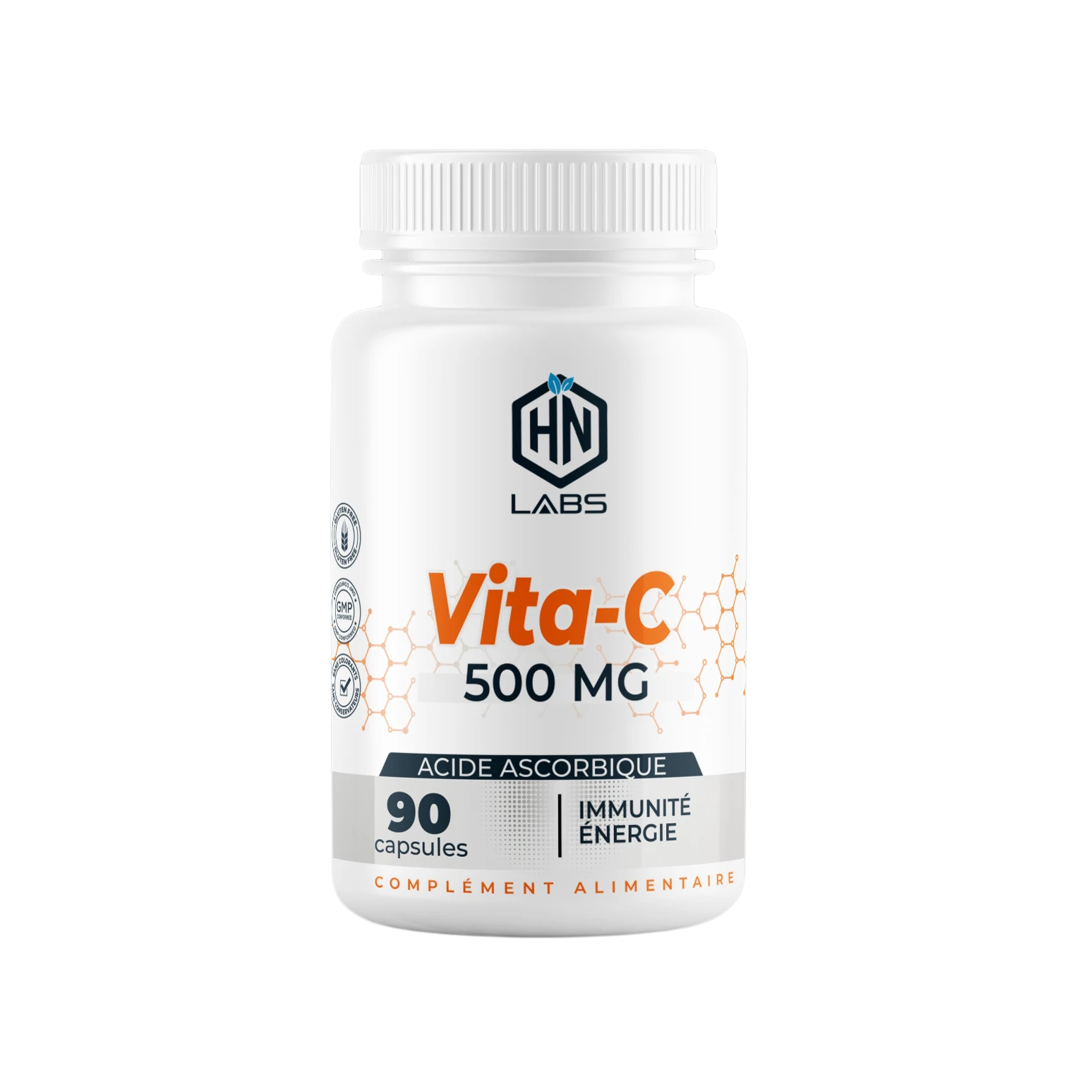 VITA - C 500MG HN LABS - 90 CAPSULES